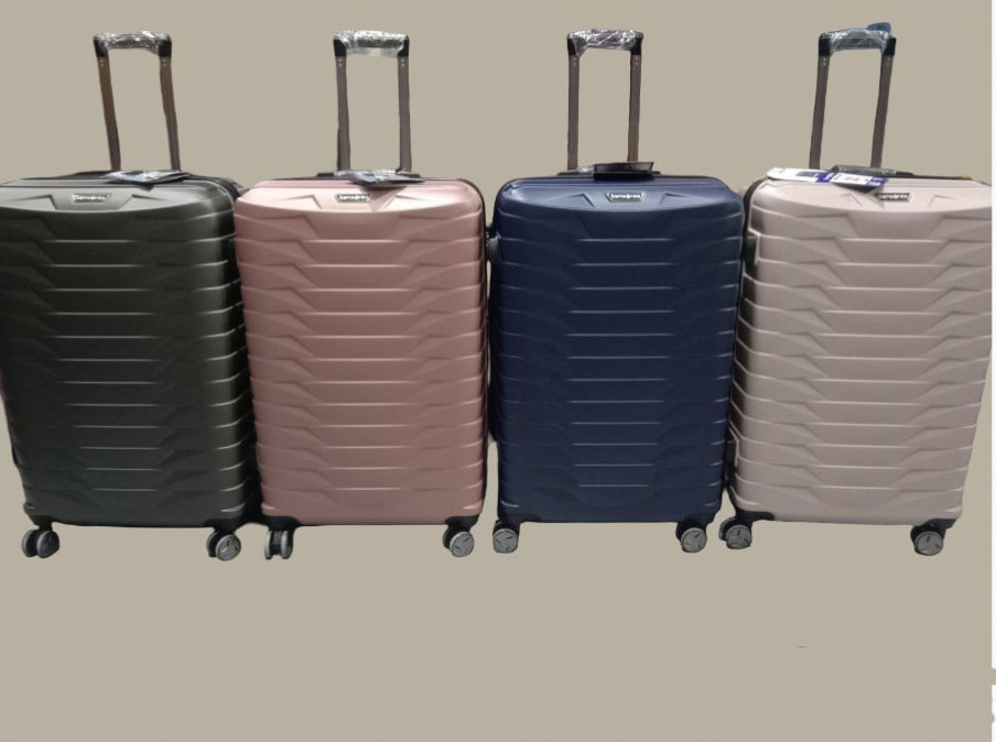 Samsonite Hard Shell Trolley Suitcase – TSA Lock Approved, Waterproof & Flexible Travel Luggage