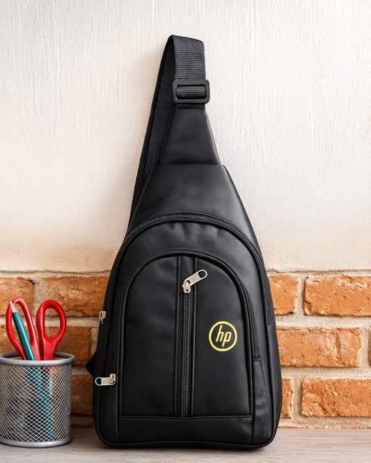Black Crossbody Sling Bag – Lightweight Shoulder Chest Bag for Men & Women