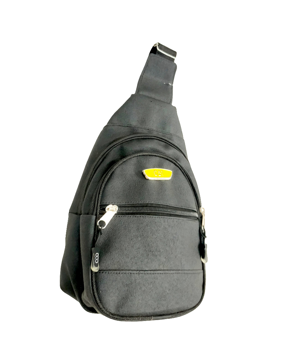 Black Crossbody Sling Bag for Men – Casual Travel Chest Pack