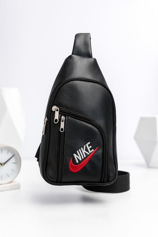 Black Crossbody Sling Bag for Men & Women – Stylish Leather Shoulder Bag