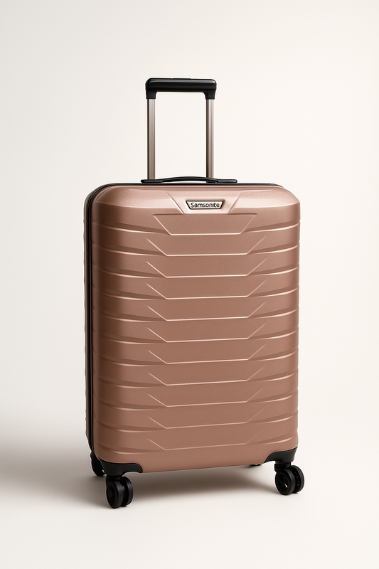 Samsonite Hard Shell Trolley Suitcase – TSA Lock Approved, Waterproof & Flexible Travel Luggage