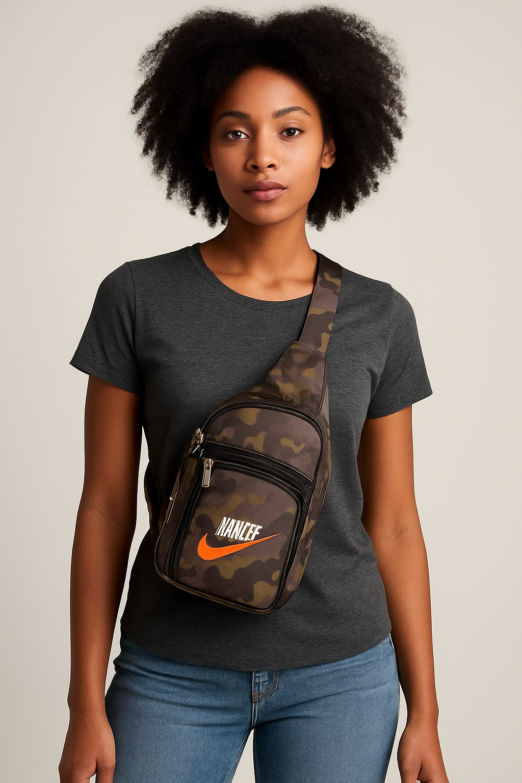 Camo Crossbody Bag for Men & Women – Lightweight Sling Shoulder Bag